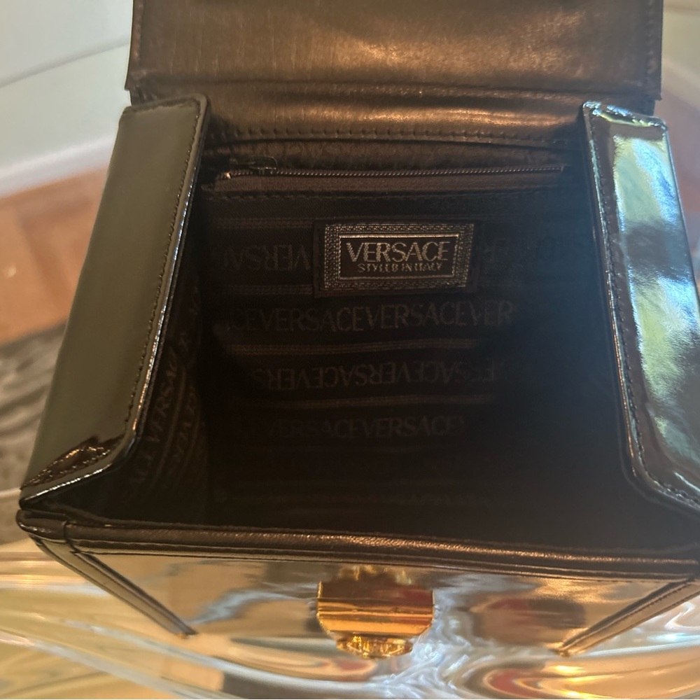Versace black makeup case/vanity bag - Picture 7 of 8